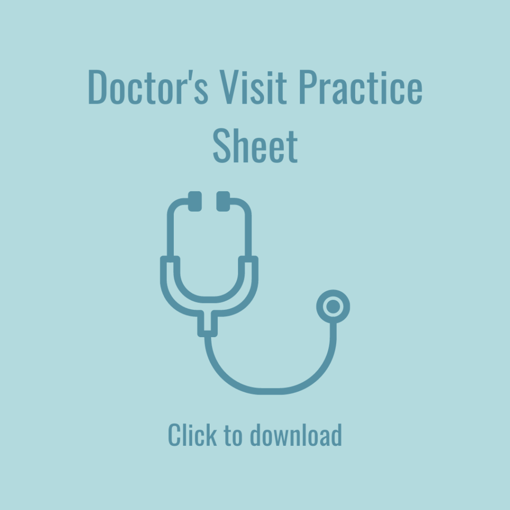 Doctor's Visit Practice Sheet