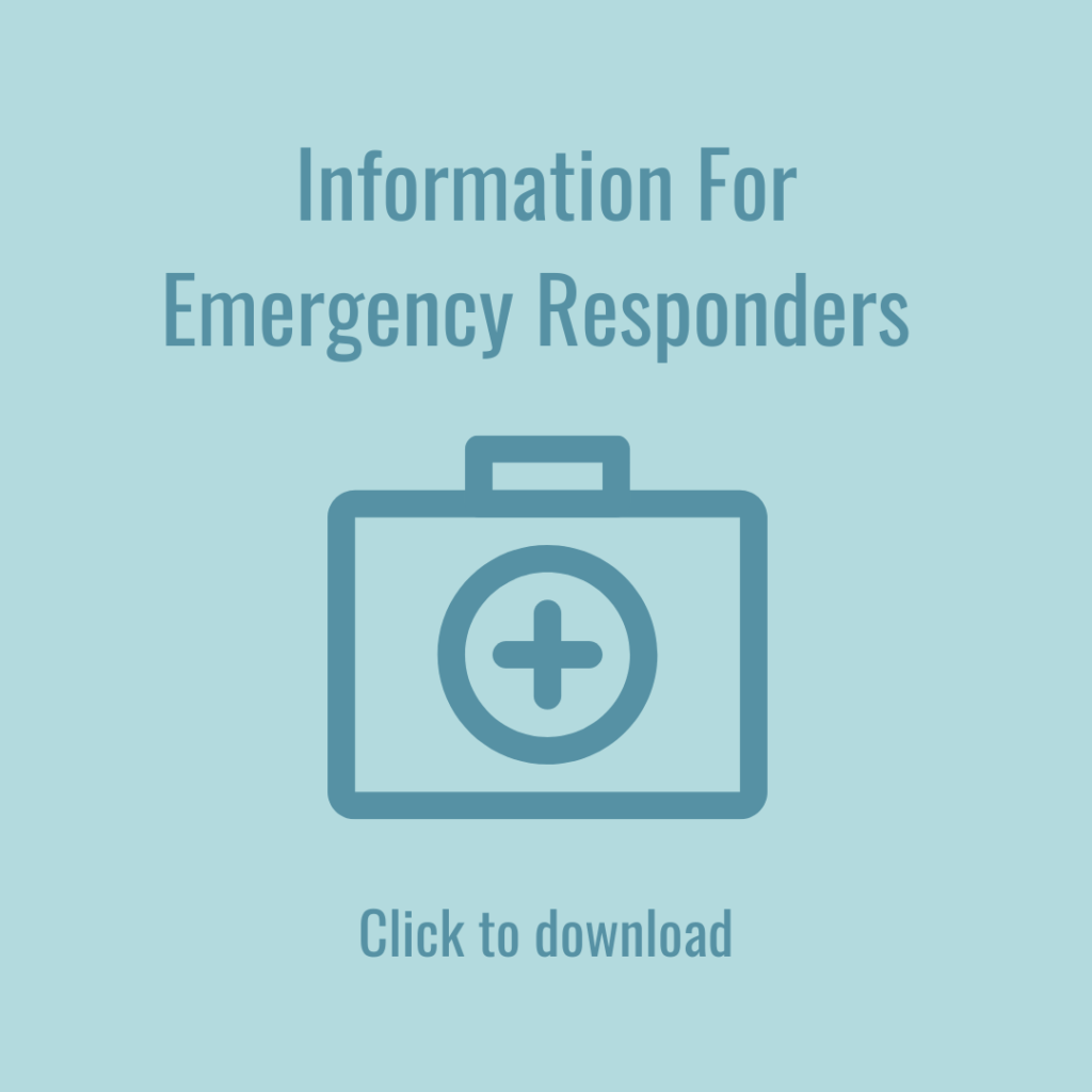 Information for Emergency Responders