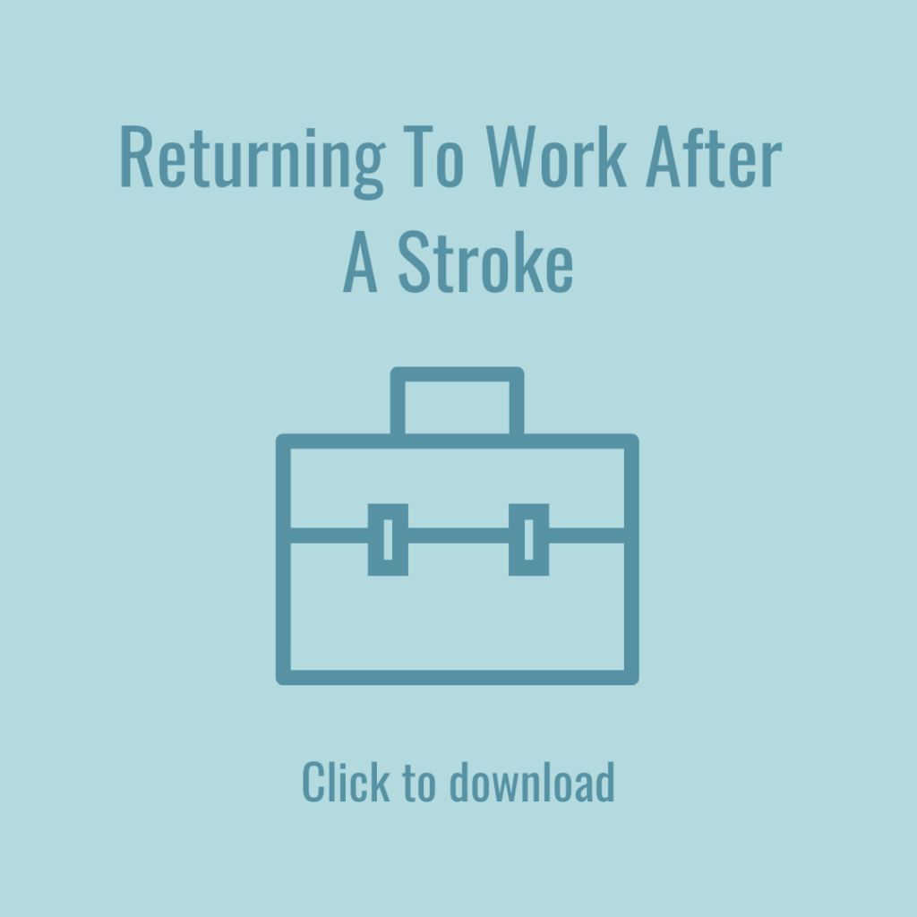 Returning to Work After Stroke