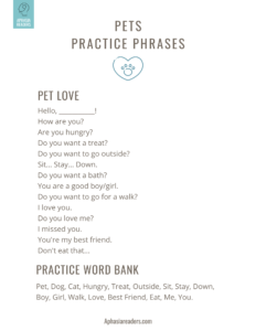 Pet Functional Phrases