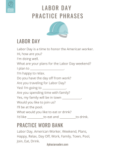 Labor Day Fridge Functional Phrases